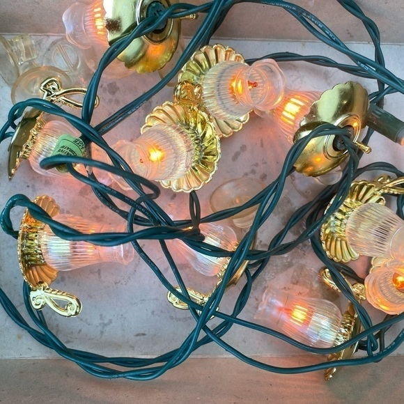 universal Lites Miniature Oil Lamp String Lights Vintage Christmas Holiday Box - Picture 2 of 5